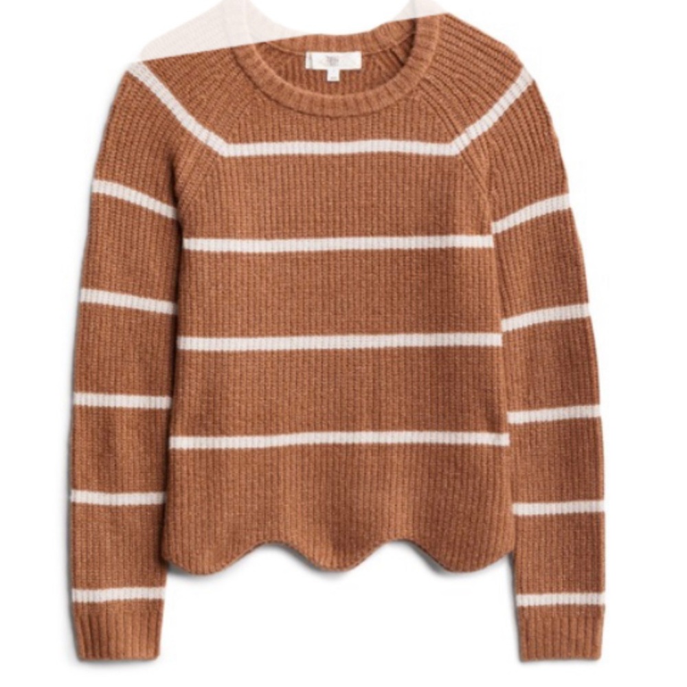 Stitch Fix Pinque Lily Scalloped Hem Sweater- Sz S